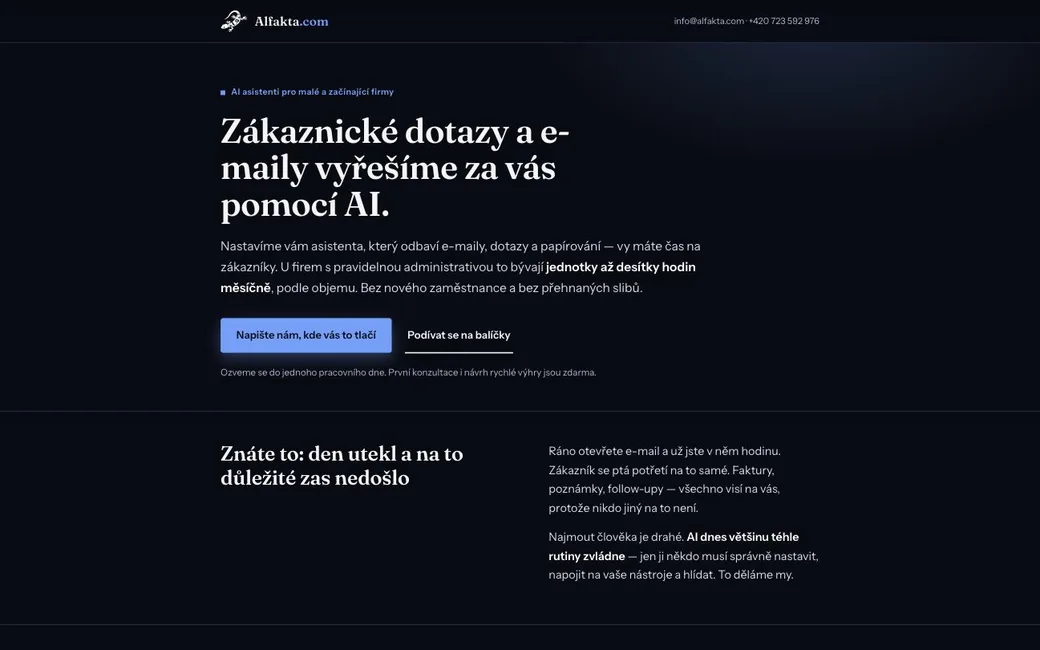 Alfakta — web na míru
