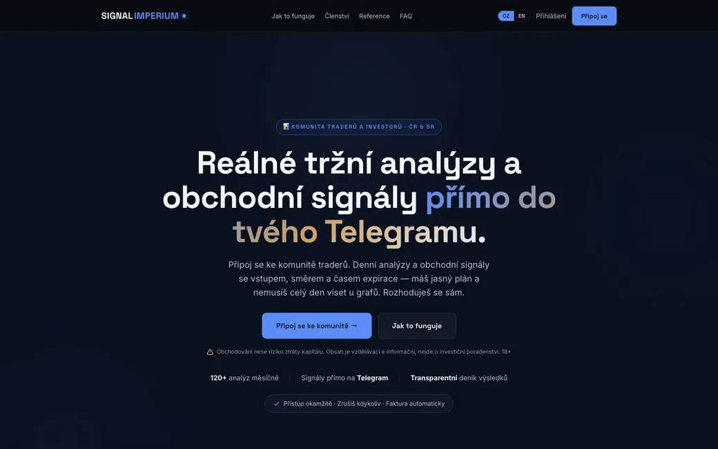 Signal Imperium — web na míru